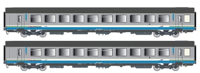 LS Models LS41217 - H0 - 2-tlg. Set Personenwagen Rhone-Alpes, SNCF, Ep. V